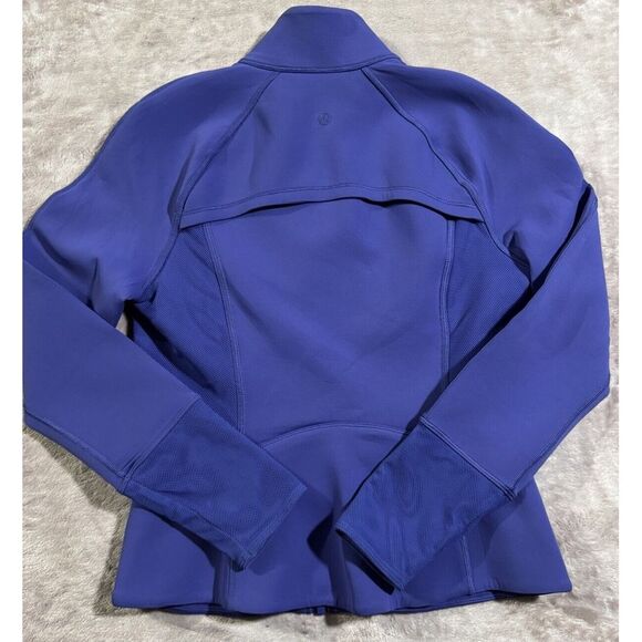 Lululemon Jacket Women's Front & Centre Full Zip Mock Neck Vented Purple Sz 6 - Picture 8 of 8